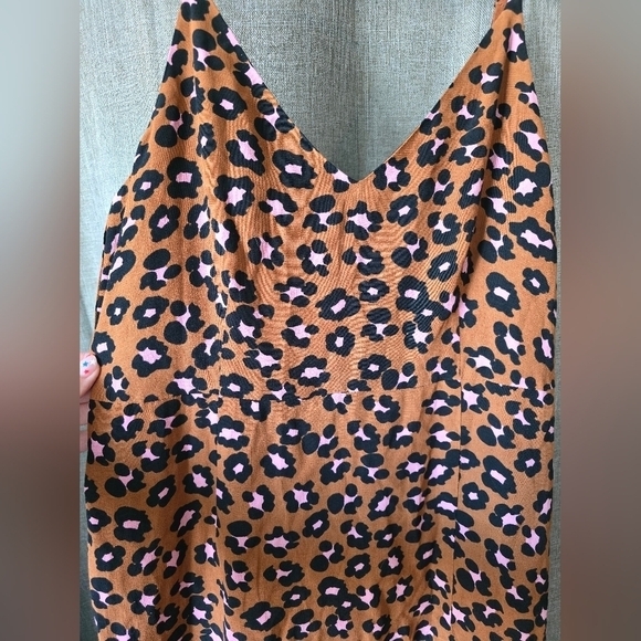 Sanctuary Save The Date Slip Dress Carnelian Cheetah Size 0 - Picture 2 of 8